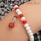 Crystal Lane DIY Holiday Christmas 7" Designer Glass & Clay Bead Strand